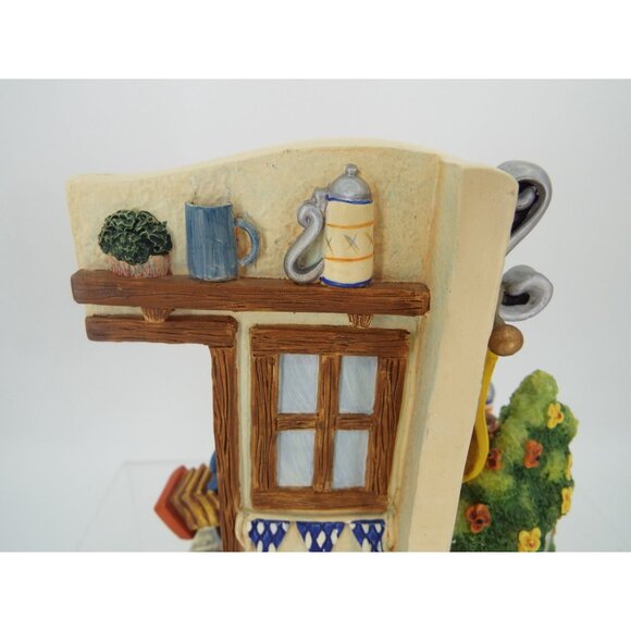 Goebel Bavarian Biergarten Hummelscape 1016-D with Pretzel Boy Figurine - Picture 7 of 16